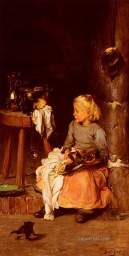  Claude Pintura - La Petite Fille Au Chaudron Joseph Claude Bail